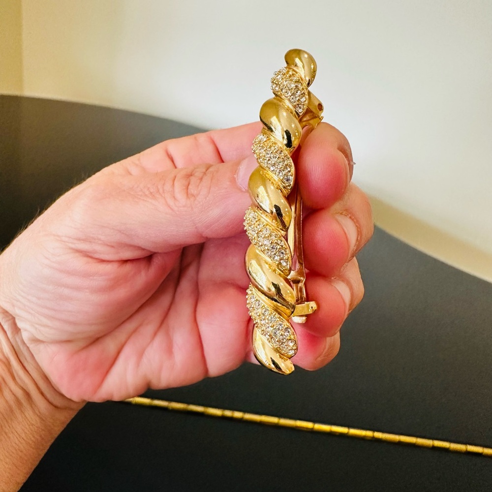 DIOR 80s/90’s VINTAGE RETRO ICONIC COUTURE LUXURY AUTHENTIC RUNWAY GLAM BARRETTE - Picture 6 of 17